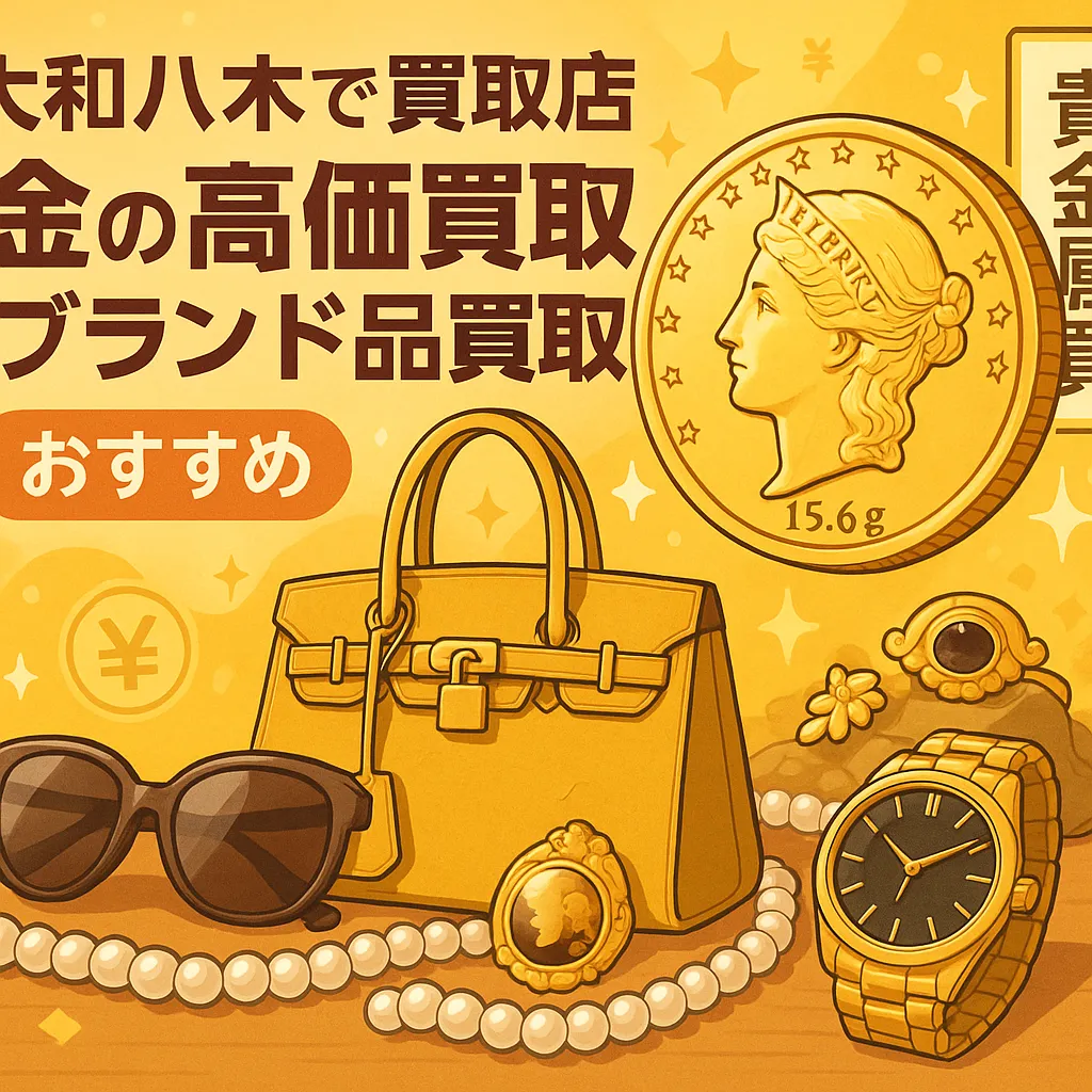 大和八木で買取店：金の高価買取・ブランド品買取と15.6g金貨