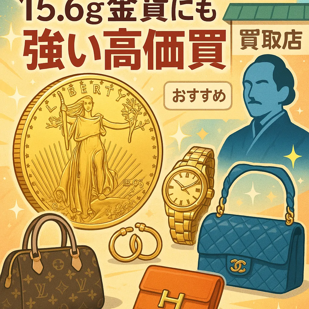 大和八木で買取店選び：15.6g金貨にも強い高価買取