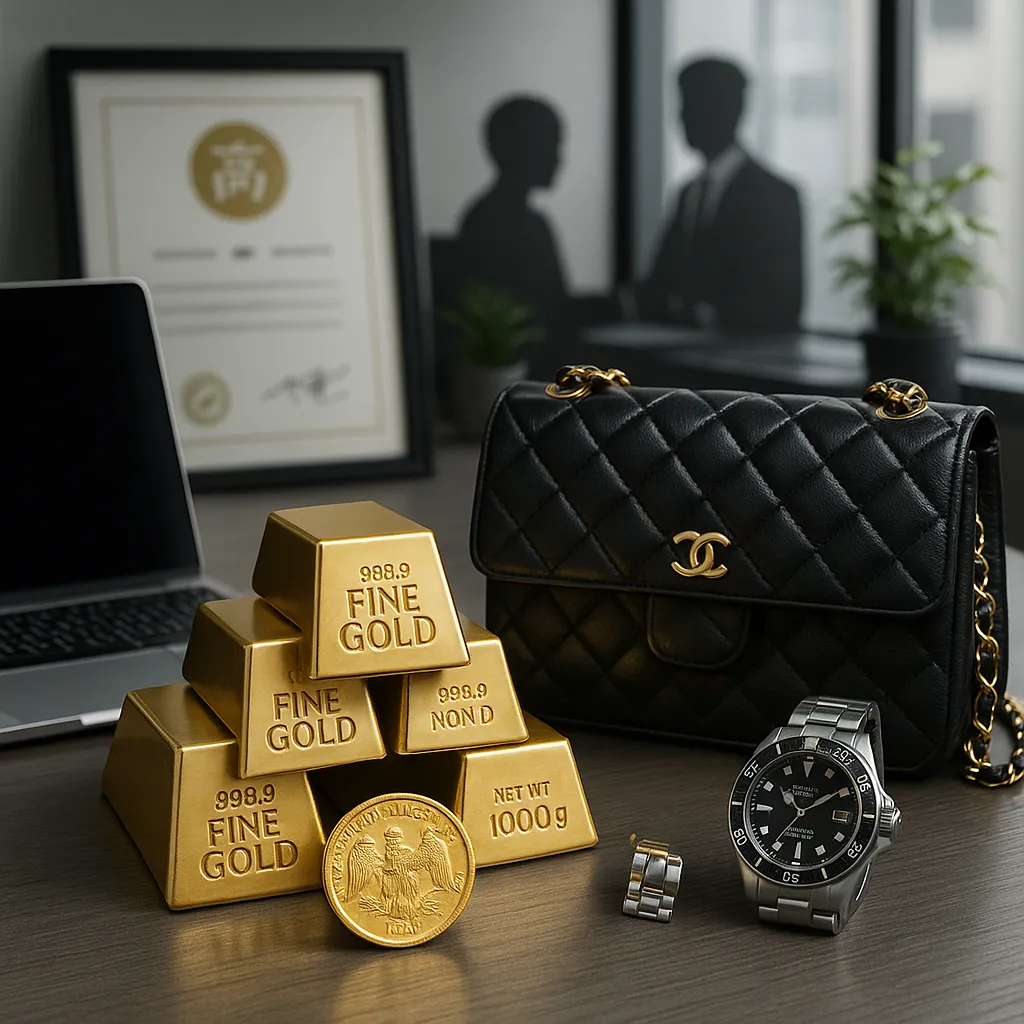 大和八木の高価買取 金・ブランド品と15.6g金貨に自信