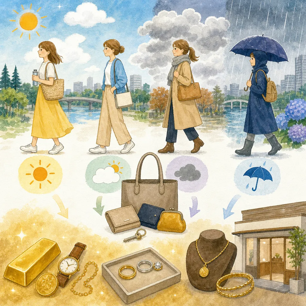 旭川の天気で変わる服装と貴重品の持ち歩き